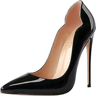 Colletter escarpins à talons hauts de 12 cm pour femmes bout