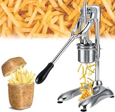 Machine à frites longue manuelle en acier inoxydable coupe chips de pommes. Ne payez pas le prix fort, découvrez DIAYTAR COTE D'IVOIRE  ! Notre boutique en ligne généraliste vous propose une variété de produits discount, des essentiels pour la maison aux appareils électroniques, en passant par la mode et les gadgets. Bénéficiez de prix abordables et de promotions attractives pour réaliser des économies significatives sur vos achats en ligne.