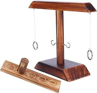 Jeux de lancer d'anneaux pour adultes jeux de cour décoration d'intérieur et d'extérieur anneaux en bois. DIAYTAR COTE D'IVOIRE  - la destination ultime pour des achats en ligne pratiques et économiques. Découvrez notre large éventail de produits discount, allant des appareils ménagers aux technologies de pointe, en passant par la mode tendance, et profitez de nos offres imbattables pour réaliser des économies substantielles.