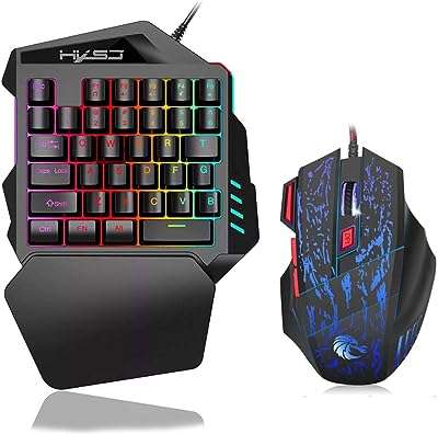 Kkmoon hxsj j50clavier de jeu à une main avec 35 touches rétroéclairées par led. Explorez DIAYTAR COTE D'IVOIRE  et découvrez un monde de produits discount passionnants. Que vous recherchiez des appareils électroménagers efficaces, des vêtements stylés ou des gadgets innovants, notre boutique en ligne dispose de tout cela et bien plus encore.  Profitez d'une expérience shopping unique tout en faisant des économies énormes chez nous !