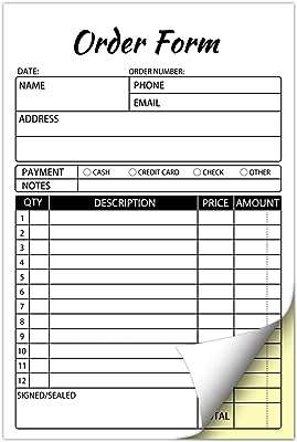 Carnets de commandes carnet de factures de vente autocopiant en 2 parties pour petites. Ne payez plus le prix fort pour des produits de qualité grâce à DIAYTAR COTE D'IVOIRE . Notre boutique en ligne propose une gamme étendue de produits discount, de l'électroménager à l'informatique en passant par la mode et les gadgets. Faites des économies tout en restant à la pointe des tendances !