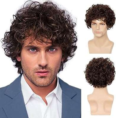 Perruque courte bouclée brune de remplacement cheveux synthétiques perruque de fête de cosplay usage quotidien avec chapeau. Besoin de produits à petit prix ? DIAYTAR COTE D'IVOIRE  vous propose une large sélection d'articles discount, allant de la maison à l'électroménager en passant par l'informatique, la mode et les gadgets. Faites des économies en faisant vos achats chez nous !