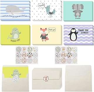 24 cartes de remerciement pour enfants avec autocollants et enveloppes pliantes au design. DIAYTAR COTE D'IVOIRE, le paradis du shopping en ligne à prix discount ! Naviguez à travers notre large gamme de produits discount soigneusement sélectionnés pour votre maison, votre cuisine, votre dressing et bien plus encore. Faites de bonnes affaires et offrez-vous les dernières tendances à petits prix, tout en restant à l'affût des nouveautés.