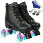 Patins à roulettes pour femmes et hommes dessus en cuir pu. DIAYTAR COTE D'IVOIRE, votre partenaire shopping pour des bonnes affaires au quotidien. Profitez de notre large sélection de produits de qualité à prix réduits, allant des appareils électroménagers indispensables aux dernières tendances de la mode, en passant par les gadgets high-tech et les accessoires informatiques incontournables.