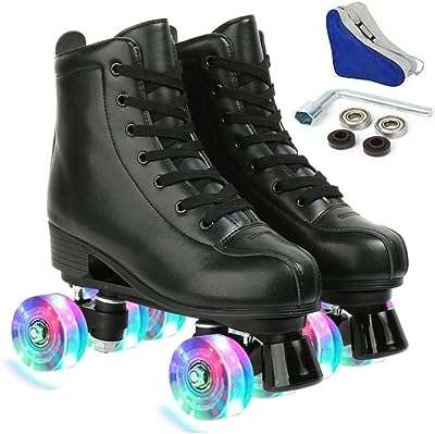 Patins à roulettes pour femmes et hommes dessus en cuir pu. DIAYTAR COTE D'IVOIRE, votre partenaire shopping pour des bonnes affaires au quotidien. Profitez de notre large sélection de produits de qualité à prix réduits, allant des appareils électroménagers indispensables aux dernières tendances de la mode, en passant par les gadgets high-tech et les accessoires informatiques incontournables.