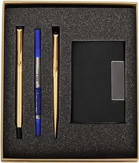 Coffret cadeau de luxe stylo à bille parker vector gold encre. DIAYTAR COTE D'IVOIRE  - le paradis du shopping à prix cassé ! Parcourez notre catalogue en ligne et découvrez une multitude de produits à prix discount, allant des articles de la maison aux gadgets high-tech les plus branchés. Profitez de taux de remise incroyables sur tous vos achats.