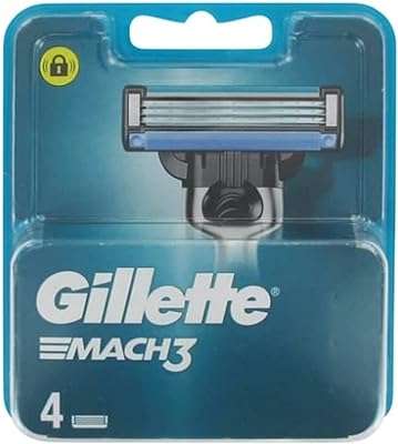 Pack de 4 lames de rasoir de rechange pour homme gillette mach3. DIAYTAR COTE D'IVOIRE  - La boutique en ligne qui rend les bonnes affaires accessibles à tous. Parcourez notre sélection de produits discount, de l'électroménager pratique à la mode abordable, tout en profitant de notre engagement envers la qualité. Ne payez plus trop cher pour ce dont vous avez besoin, faites vos achats malins chez nous !