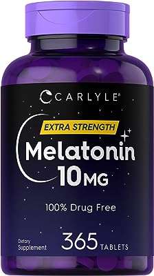 Mélatonine 10 mg | 365 comprimés aide sans médicament pour adultes végétalien ogm et gluten. DIAYTAR COTE D'IVOIRE  est votre guichet unique pour des produits discount de haute qualité. Parcourez notre large sélection d'articles, allant des appareils électroménagers essentiels aux produits informatiques, en passant par les accessoires mode et les gadgets dernier cri, tout en profitant de prix imbattables.