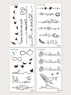 62eleven 4 feuilles de tatouages ​​temporaires pour hommes et femmes d'autocollants de tatouage graphique avec fleurs. Découvrez DIAYTAR COTE D'IVOIRE, votre nouvelle destination pour des achats discount en ligne. Parcourez notre large assortiment de produits allant des articles pour la maison aux appareils électroniques, en passant par la mode et les gadgets, et bénéficiez de réductions incroyables. Ne cherchez plus ailleurs, nous avons tout ce qu'il vous faut à des prix compétitifs.