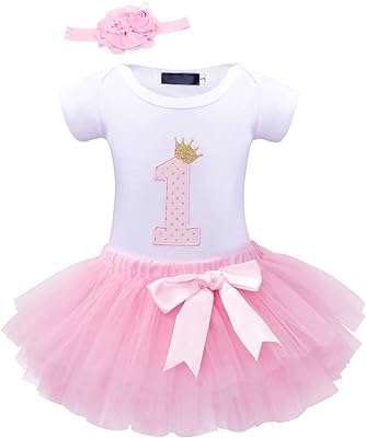 Cadeau de fête de 1er anniversaire pour bébé fille robe barboteuse en tulle. DIAYTAR COTE D'IVOIRE  is your go-to online store for incredible discounts on a wide array of products. From practical home appliances to high-performance electronics, stylish fashion finds, and innovative gadgets, our store offers unbeatable deals that ensure your shopping experience is both affordable and enjoyable.