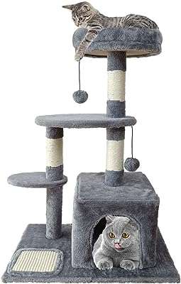 Arbre à chat d'intérieur newstyle tour d'arbre chat lit pour avec griffoirs en sisal. À la recherche de produits discount de qualité ? Ne cherchez plus ! DIAYTAR COTE D'IVOIRE  vous propose une sélection variée d'articles pour la maison, l'électroménager, l'informatique et la mode à des prix imbattables. N'hésitez plus et faites des économies en optant pour nos offres attractives !
