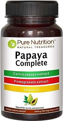 Pure nutrition papaya complete 60 gélules végétariennes (soutient l'immunité et la digestion). À la recherche de produits discount de qualité ? Faites confiance à DIAYTAR COTE D'IVOIRE  ! Notre plateforme en ligne regorge d'articles pour la maison, l'électroménager, l'informatique, la mode et les gadgets, tous proposés à des prix compétitifs. Explorez notre catalogue dès maintenant et bénéficiez de remises exceptionnelles sur une large gamme de produits.
