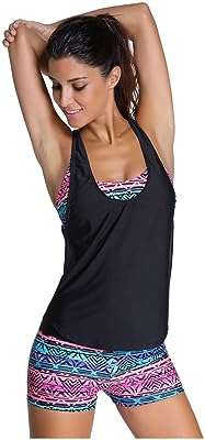 Ensemble de maillot de bain tankini 3 pièces pour femme imprimé débardeur et soutien gorge. Vous recherchez des cadeaux à prix abordable pour vos proches ? DIAYTAR COTE D'IVOIRE  a tout pour vous plaire. Explorez notre gamme de gadgets discount, des articles les plus insolites aux innovations technologiques les plus recherchées. Offrez des cadeaux originaux et faites des économies avec DIAYTAR COTE D'IVOIRE .
