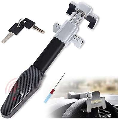 Serrure de volant avec alarme dispositif antivol de voiture robuste serrure pour toutes les voitures. Ne cherchez plus, DIAYTAR COTE D'IVOIRE  est le site discount ultime pour toutes vos envies shopping. Laissez-vous surprendre par notre gamme variée, allant des produits pour la maison aux accessoires high-tech indispensables à la vie moderne, et bénéficiez des prix les plus bas du marché. Explorez notre boutique en ligne dès aujourd'hui et faites de bonnes affaires en un clic !