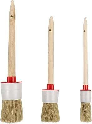 Yarno 3 pièces pinceaux ronds naturels à craie de cire avec manche en bois. DIAYTAR COTE D'IVOIRE  - Votre guichet unique pour des achats discount en ligne. Découvrez notre catalogue diversifié regorgeant de produits pour la maison, l'électroménager, l'informatique, la mode et les gadgets, le tout à des prix avantageux. Naviguez facilement sur notre site convivial et trouvez les meilleures offres pour vos besoins du quotidien.