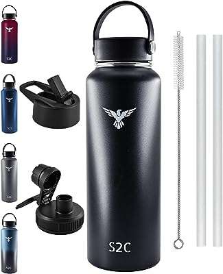Bouteille d'eau isolée à double paroi s2c en acier inoxydable 18 8 avec paille pour enfants. Parfaitement adapté aux chasseurs de bonnes affaires, DIAYTAR COTE D'IVOIRE  vous offre une expérience de shopping en ligne unique. Notre sélection abondante de produits discount, incluant des articles essentiels pour la maison, l'électroménager, l'informatique, la mode et les gadgets, garantit que vous trouverez ce que vous cherchez sans vous ruiner.