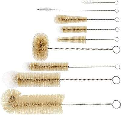 Ensemble de 9 brosses à bouteilles brosse bouche large et longue col étroit pour eau vin biberon. Exprimez votre style sans dépenser une fortune avec DIAYTAR COTE D'IVOIRE . Découvrez notre collection de vêtements tendance à prix discount, des dernières innovations de la mode aux classiques intemporels. Soyez à la mode sans vous ruiner, seulement avec DIAYTAR COTE D'IVOIRE .