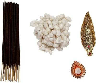 Pack combiné de mèches rondes en coton et de bâtons d'encens (attar de musc) avec porte bâton. Découvrez DIAYTAR COTE D'IVOIRE, votre magasin en ligne de confiance pour des bons plans à ne pas manquer. Explorez nos multiples catégories telles que l'électroménager, le mobilier, l'informatique et la mode, et dénichez les offres les plus avantageuses pour tous vos besoins, le tout en un seul endroit.