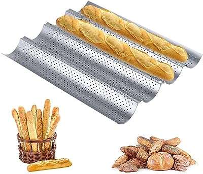 Plateau de cuisson français perforé pour pain français plateau à 4 vagues pour débutants et amateurs. Achetez intelligemment chez DIAYTAR COTE D'IVOIRE  et profitez de notre vaste sélection de produits discount. De la décoration pour votre maison aux ustensiles de cuisine en passant par les appareils électroménagers, notre boutique en ligne généraliste vous offre la possibilité de faire des économies tout en vous procurant des produits de qualité.