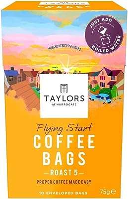 Sachets de café torréfié flying start de taylor's of harrogate 75 g. Vous recherchez des produits discount de qualité garantie ? Ne cherchez plus ! DIAYTAR COTE D'IVOIRE  propose une vaste sélection d'articles de maison, d'électronique, d'informatique, de mode et bien plus encore, le tout à des prix compétitifs pour satisfaire tous vos besoins.
