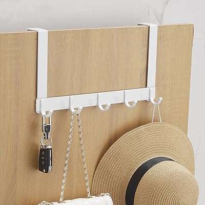 Crochet de porte furthkan avec 5 patères porte serviettes de porte crochet robuste pour manteau. Faites des économies intelligentes avec DIAYTAR COTE D'IVOIRE  ! Découvrez notre assortiment discount de produits pour la maison, l'électroménager, l'informatique, la mode et les gadgets. Profitez de prix réduits sans compromis sur la qualité, et offrez-vous tout ce dont vous avez besoin à petit prix.