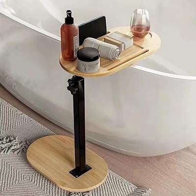 Plateau de baignoire furthkan en bambou plateau mural réglable en hauteur table d'appoint pour salle. DIAYTAR COTE D'IVOIRE  - votre partenaire pour un shopping discount en ligne réussi. Parcourez notre assortiment complet de produits discount, incluant tout ce dont vous avez besoin pour la maison, l'électroménager, l'informatique, la mode et les gadgets. Profitez de nos prix avantageux et faites des économies sur vos achats en ligne, sans compromis sur la qualité.