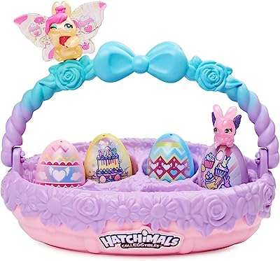 Panier de printemps familial hatchimals à collectionner avec 6 figurines de lapin jouets pour enfants. DIAYTAR COTE D'IVOIRE  est votre partenaire de confiance pour des achats en ligne à prix réduits. Explorez notre site pour trouver tout ce dont vous avez besoin, des appareils électroménagers de renom aux gadgets étonnants, et profitez de nos offres exclusives pour réaliser des économies incroyables.