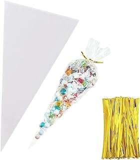 100pcs sacs de cône en cellophane transparent bonbons de 18" x 37" avec cordons. Vous cherchez des produits discount de qualité ? Ne cherchez plus, DIAYTAR COTE D'IVOIRE  est là pour vous. Notre boutique en ligne généraliste propose une large gamme d'articles allant de la maison à l'informatique en passant par l'électroménager et la mode. Faites des économies sans compromettre la qualité grâce à notre sélection minutieusement choisie de produits à prix réduits. Profitez des avantages du shopping en ligne avec DIAYTAR COTE D'IVOIRE .