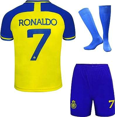 Ronaldo no. 7 nasr riyadh al watan maillot de football short football