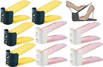 Lot de 8 organisateurs de chaussures étagère d'affichage permettant de gagner de l'espace à. Besoin de trouver des gadgets originaux et amusants ? DIAYTAR COTE D'IVOIRE  est là pour vous proposer une sélection de produits discount qui égayeront votre quotidien. Trouvez des cadeaux uniques pour vos proches ou offrez-vous des articles ludiques qui vous divertiront sans vider votre porte-monnaie. Faites de votre shopping en ligne un moment fun et économique.