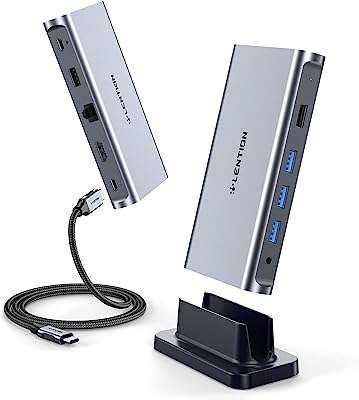 Station d'accueil usb c lenchen avec pd 100 w hdmi 4k. Devenez le roi des gadgets sans vous ruiner sur DIAYTAR COTE D'IVOIRE . Avec notre collection de produits originaux et abordables, vous aurez toujours le cadeau parfait à portée de main. Parcourez notre boutique en ligne pour découvrir des gadgets étonnants qui feront plaisir à coup sûr.