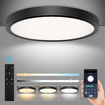 Plafonnier led vip moon à intensité variable 24w 2400lm lunette ronde noire avec télécommande. DIAYTAR COTE D'IVOIRE  est votre destination en ligne pour des offres incroyables. Parcourez notre collection variée de produits discount, comprenant des articles pour la maison, l'électroménager, l'informatique, la mode et les gadgets, et découvrez des prix imbattables qui correspondent à toutes les bourses.