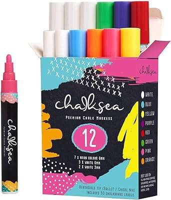 Marqueurs à craie néon et blanche + 50 étiquettes pour tableau. Faites des économies sans renoncer à vos envies chez DIAYTAR COTE D'IVOIRE, la boutique en ligne incontournable pour trouver des produits discount. Explorez notre sélection dédiée à la maison, l'électroménager, l'informatique, la mode et les gadgets, et profitez de prix réduits sur tous nos articles. Ne laissez pas passer cette occasion de faire de bonnes affaires !