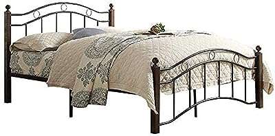 Lit robuste design galaxy en bois et acier avec pieds en acajou. DIAYTAR COTE D'IVOIRE  - Votre guichet unique pour des achats discount en ligne. Découvrez notre catalogue diversifié regorgeant de produits pour la maison, l'électroménager, l'informatique, la mode et les gadgets, le tout à des prix avantageux. Naviguez facilement sur notre site convivial et trouvez les meilleures offres pour vos besoins du quotidien.
