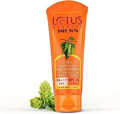 Crème solaire 3 en 1 mate pour look quotidien spf 40 safe sun de lotus. DIAYTAR COTE D'IVOIRE  - votre source de bons plans pour tous vos besoins en matière de produits discount. Avec une gamme variée de linge de maison, d'appareils électroménagers, d'articles informatiques et bien plus encore, nous sommes votre guichet unique pour des économies substantielles. Faites vos achats en ligne en toute confiance et profitez des meilleurs prix sur le marché.