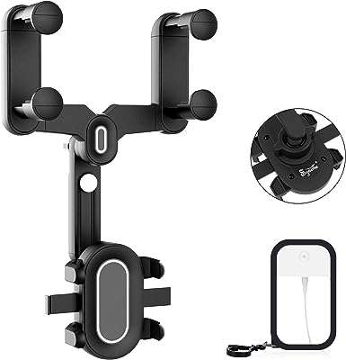 Support mobile pour rétroviseur support syarm rotatif rétractable de voiture multifonctionnel. DIAYTAR COTE D'IVOIRE  est la référence en matière de produits discount en ligne. Parcourez notre catalogue et trouvez des articles indispensables pour la maison, des appareils électroménagers de qualité, des solutions informatiques abordables, des vêtements tendance et des gadgets à des prix incroyables.