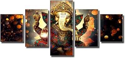 Peinture sur toile blenvero dieu hindou religieux ganesha art mural décoration d'intérieur moderne pour salon. Découvrez DIAYTAR COTE D'IVOIRE, votre partenaire pour des économies maximales ! Parcourez notre large assortiment d'articles discount, allant des accessoires de maison à l'électroménager dernier cri, en passant par l'informatique, la mode tendance et les gadgets ludiques.
