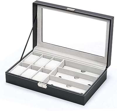 Boîte à bijoux boîte montres organiseur avec tiroir et étui en cuir pour présentation. Bienvenue chez DIAYTAR COTE D'IVOIRE, la plateforme en ligne par excellence pour vos besoins en produits discount ! Parcourez notre sélection impressionnante, allant de l'électroménager haut de gamme aux accessoires informatiques dernier cri, des vêtements tendance aux gadgets innovants. Ne cherchez plus, nous sommes là pour rendre votre expérience de shopping abordable et inoubliable.