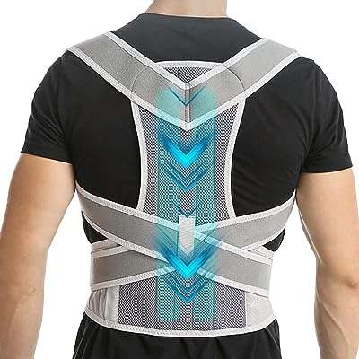 Ceinture de soutien d'épaule respirante réglable pour les maux de dos correction de la posture
