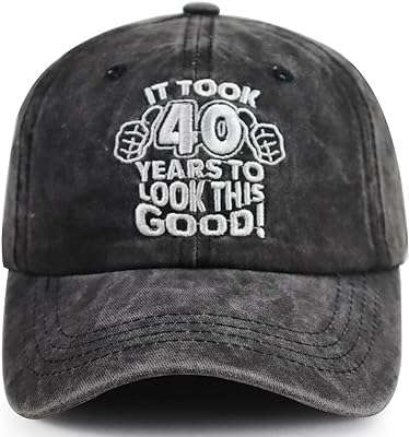 40e anniversaire cadeaux pour femmes hommes drôle casquette de baseball. DIAYTAR COTE D'IVOIRE  vous offre toutes les bonnes affaires sur un seul site. Découvrez notre sélection de produits discount pour la maison, l'électroménager, l'informatique et la mode. Bénéficiez de nos prix imbattables et trouvez les articles de qualité que vous recherchez, sans vous ruiner !