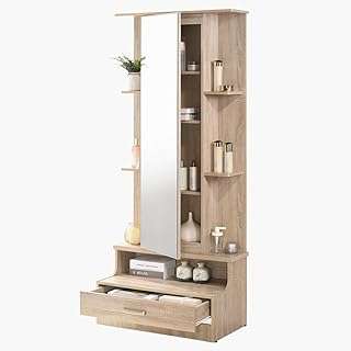 Home box cooper commode haute 1 tiroir avec miroir et rangement. DIAYTAR COTE D'IVOIRE  : votre partenaire idéal pour des achats en ligne abordables et variés. Parcourez notre large sélection de produits discount, des appareils électroménagers aux vêtements et accessoires de mode, en passant par les gadgets dernier cri. Faites des économies sans compromettre la qualité grâce à DIAYTAR COTE D'IVOIRE  !