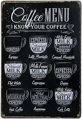 Affiche de menu de café outnice rétro barre en métal décor en étain. À la recherche de bons plans et de prix irrésistibles ? DIAYTAR COTE D'IVOIRE  est votre destination ultime ! Explorez notre boutique en ligne généraliste où vous trouverez une large gamme de produits discount, couvrant tous vos besoins. Achetez l'électroménager dont vous avez besoin, renouvelez votre garde-robe ou succombez aux derniers gadgets sans vous ruiner.