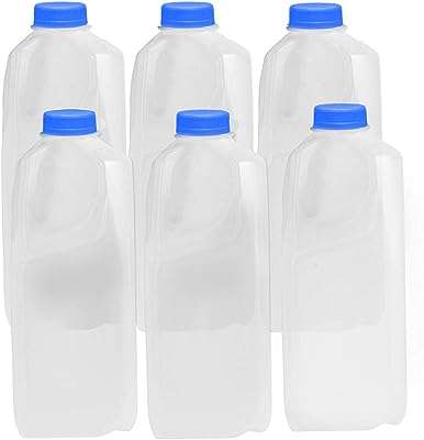 [paquet de 6] pichets d'un demi gallon avec couvercles bouteilles de lait en plastique. DIAYTAR COTE D'IVOIRE, la boutique en ligne qui rend l'achat de produits discount facile et abordable. Parcourez notre collection variée allant de la maison à l'électroménager, en passant par l'informatique, la mode et les gadgets, et trouvez tout ce dont vous avez besoin à des prix défiant toute concurrence !