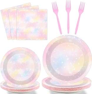 96 pièces assiettes de fête d'anniversaire licorne arc en ciel vaisselle serviettes en papier jetables pour décorations. Ne payez plus le prix fort pour vos appareils électroménagers ! DIAYTAR COTE D'IVOIRE  vous propose une vaste gamme d'électroménager discount, des marques les plus reconnues aux appareils les plus innovants. Économisez tout en profitant de la meilleure qualité avec DIAYTAR COTE D'IVOIRE .