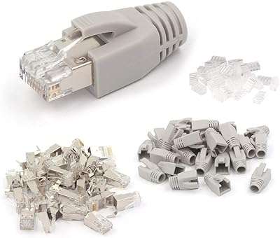 Connecteurs blindés rj45 cat7 cat6a d curve® 20 pièces fiche modulaire avec chargement de bande. À la recherche de bonnes affaires en ligne ? Ne cherchez plus ! DIAYTAR COTE D'IVOIRE  vous offre un vaste choix de produits discount, de la maison à l'électroménager, en passant par l'informatique et la mode. Faites-vous plaisir à des prix incroyables et découvrez notre sélection dès maintenant.