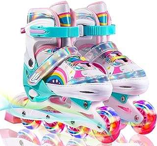 Patins à roues alignées réglables pour enfants et adultes avec arc en ciel. Découvrez DIAYTAR COTE D'IVOIRE, votre nouveau repère en ligne pour des achats malins à prix réduit. Parcourez notre catalogue diversifié de produits discount, allant de l'électroménager à l'informatique, en passant par la mode et les gadgets. Obtenez les meilleures offres sans sacrifier la qualité, le tout dans le confort de votre foyer.