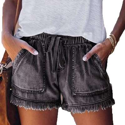 Short d'été léger et décontracté pour femmes short en jean déchiré taille haute avec ceinture. DIAYTAR COTE D'IVOIRE, votre destination en ligne pour des produits discount de qualité. Découvrez notre large éventail de produits, allant de la maison à l'électroménager, de l'informatique à la mode et aux gadgets, et trouvez les meilleures offres du marché. Profitez d'une expérience d'achat simple et abordable avec DIAYTAR COTE D'IVOIRE  et économisez sur tous vos achats en ligne.