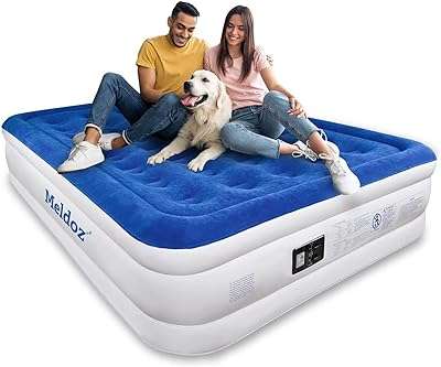 Matelas gonflable pour bébé avec pompe intégrée environ 45 cm de taille queen matelas double hauteur de ssus. Ne cherchez plus, DIAYTAR COTE D'IVOIRE  est la boutique en ligne qu'il vous faut pour trouver tout ce dont vous avez besoin à petit prix ! Du petit électroménager aux articles de mode tendance en passant par les dernières technologies, explorez notre vaste catalogue et réalisez de véritables bonnes affaires !