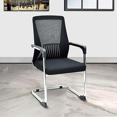 Chaise de visiteur en maille au design moderne avec structure en métal. À la recherche de bonnes affaires ? DIAYTAR COTE D'IVOIRE  est là pour vous ! Explorez notre boutique en ligne regorgeant d'articles à prix cassés, couvrant tous les domaines, de la maison à l'électroménager, en passant par l'informatique, la mode et les gadgets. Achetez malin, économisez gros et découvrez une toute nouvelle façon de faire des emplettes en ligne.