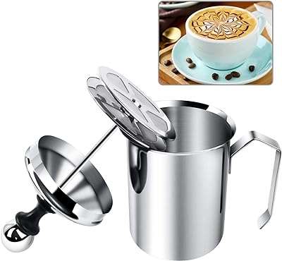 Mousseur à lait manuel de 17 oz (500 ml) pichet cappuccino latte avec poignée. DIAYTAR COTE D'IVOIRE, votre destination de choix pour des produits discount en ligne. Explorez notre catalogue en constante évolution, riche en articles pour la maison, l'électroménager, l'informatique, la mode et les gadgets, et choisissez parmi des milliers de produits à prix cassés. Optez pour des achats intelligents et économisez gros avec notre boutique en ligne.